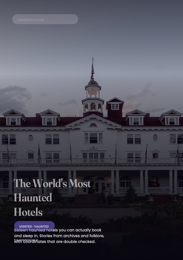 The World's Most Haunted Hotels